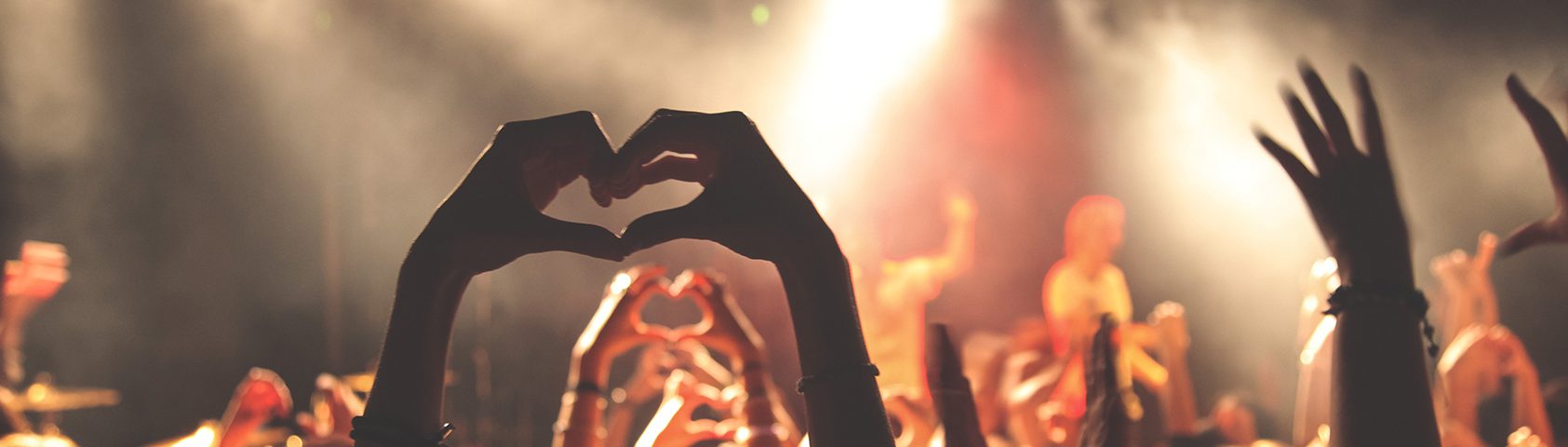 Heart Gesture at  Concert